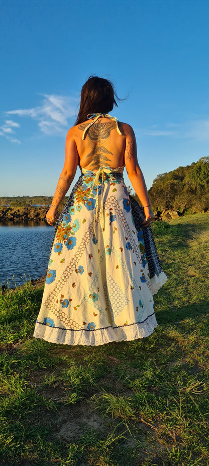 Linen Blue-Bell Halter