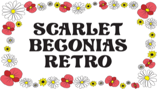 Scarlet Begonias Retro