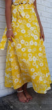Daisy Yellow  Wrap Skirt