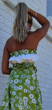 Daisy Green Jeannie Top & Wrap Skirt Set