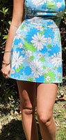 Twiggy Mini Skirt (Blue/Green )
