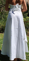 White Damask Wrap Skirt