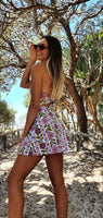 Twiggy Mini Skirt (Purple Stripe )